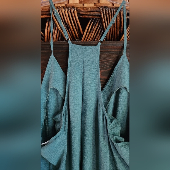 Cupshe Teal Jumpsuit with Pockets - Picture 6 of 6